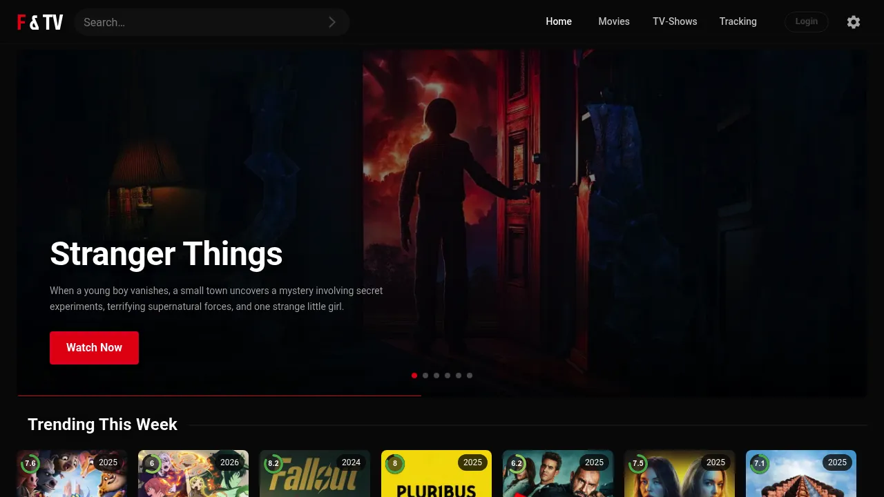 F&TV homepage preview