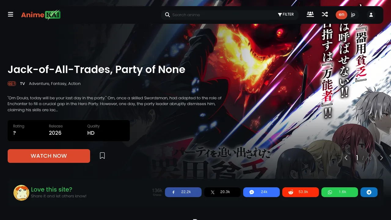 AnimeKAI homepage preview