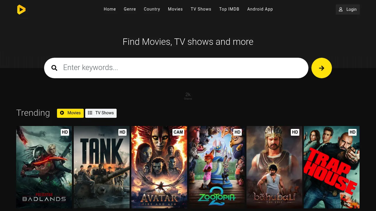 Noozy Tv homepage preview